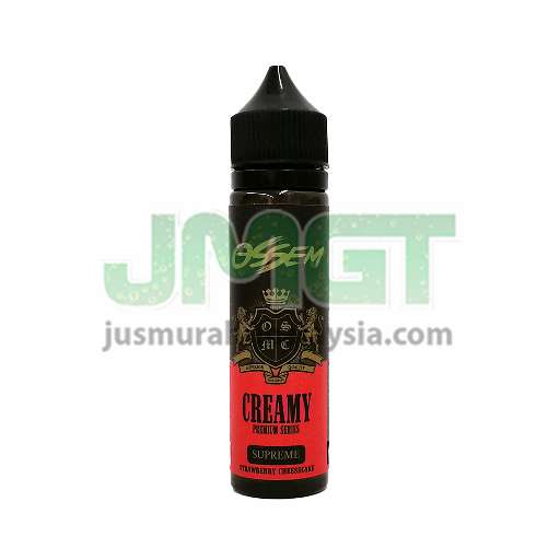 Ossem Creamy Supreme Strawberry Cheesecake Vape E Liquid